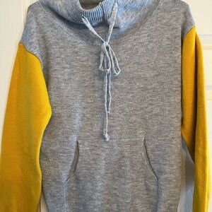 Gray and Yellow Hoodie
